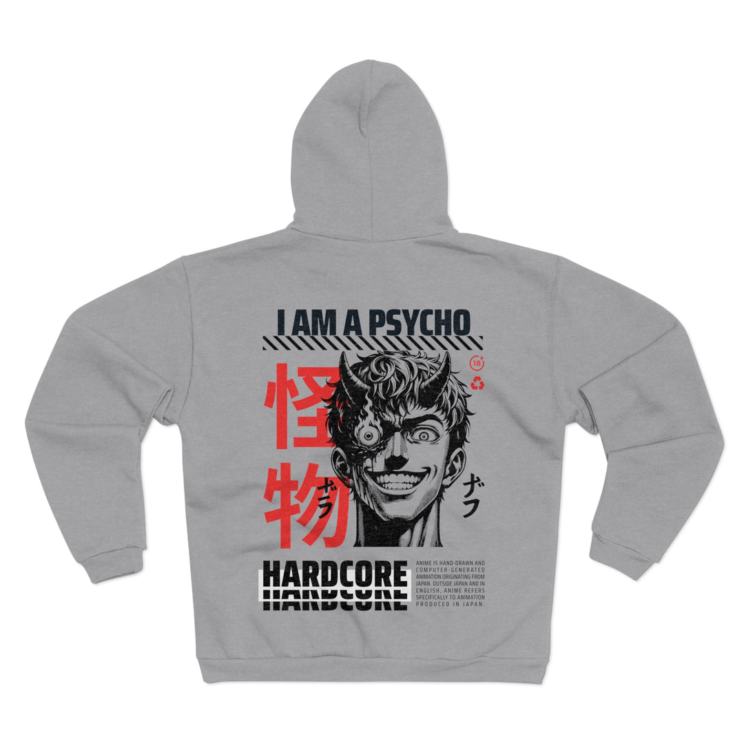 Psycho Hardcore - Anime Unisex Zip Hoodie