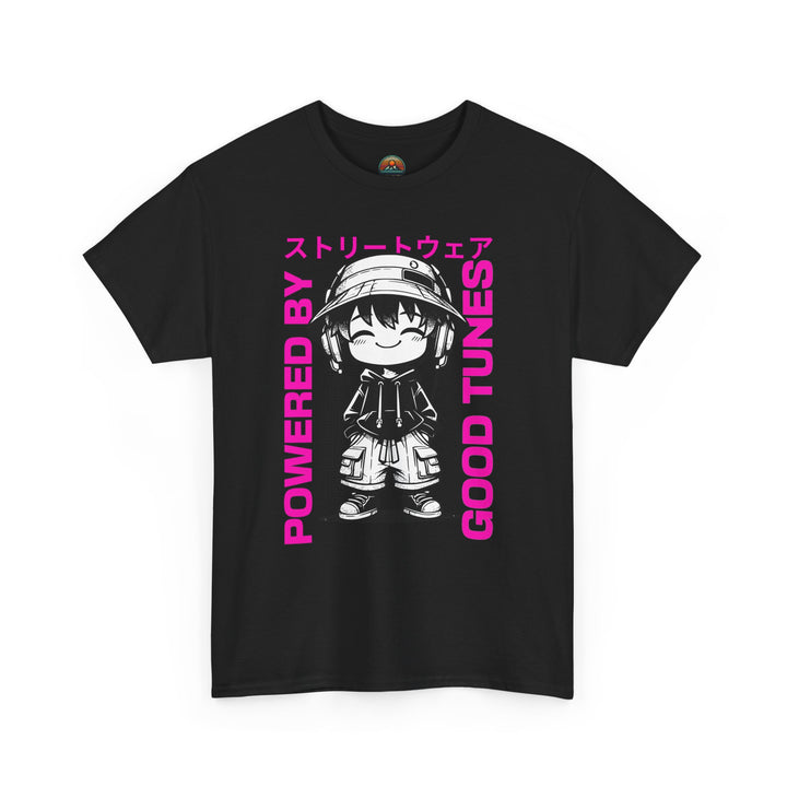 Powered by Good Tunes - Anime Unisex T-Shirt