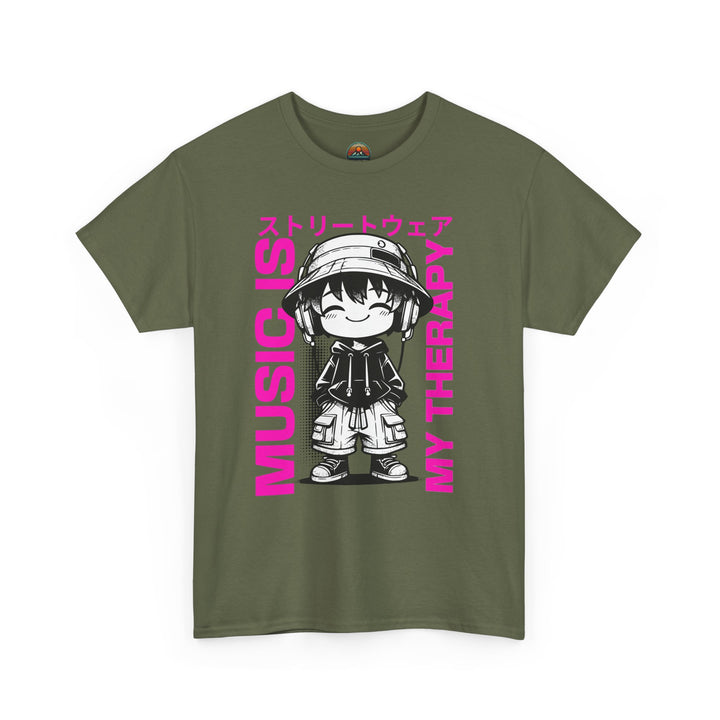 Music is my Therapy - Anime Unisex T-Shirt