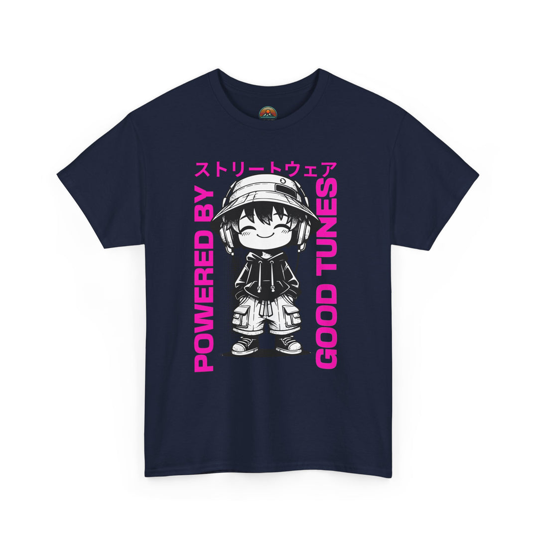 Powered by Good Tunes - Anime Unisex T-Shirt