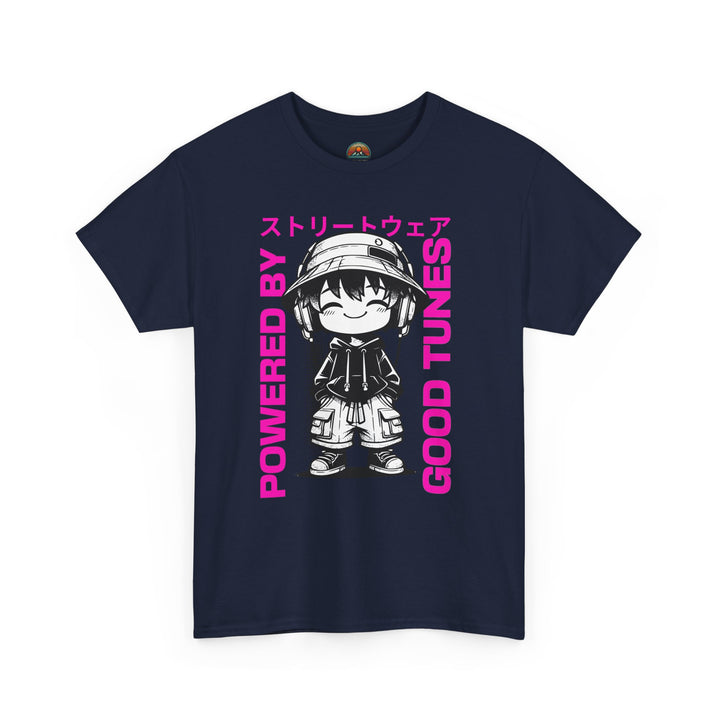 Powered by Good Tunes - Anime Unisex T-Shirt