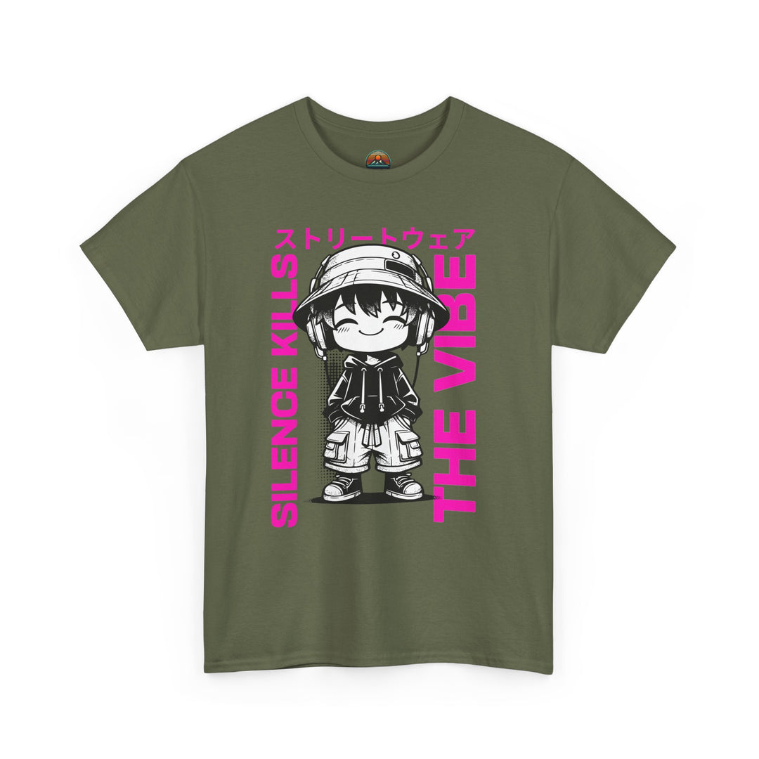 Silence kills the Vibe - Anime Unisex T-Shirt