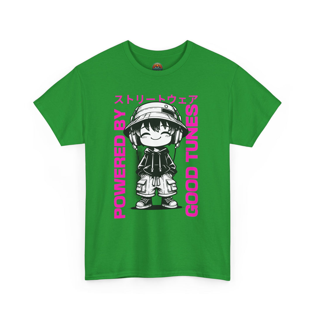 Powered by Good Tunes - Anime Unisex T-Shirt