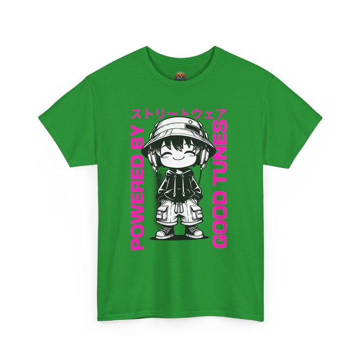 Powered by Good Tunes - Anime Unisex T-Shirt