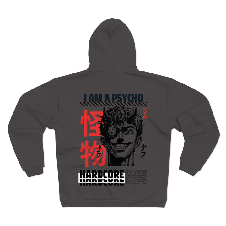 Psycho Hardcore - Anime Unisex Zip Hoodie