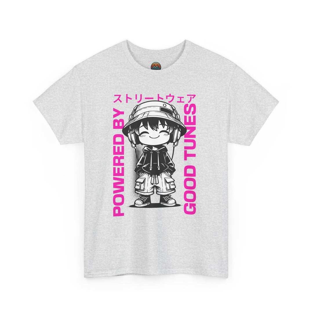 Powered by Good Tunes - Anime Unisex T-Shirt