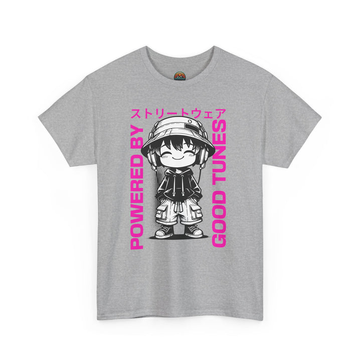 Powered by Good Tunes - Anime Unisex T-Shirt