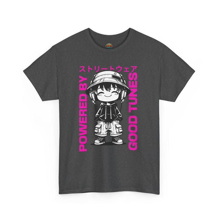 Powered by Good Tunes - Anime Unisex T-Shirt