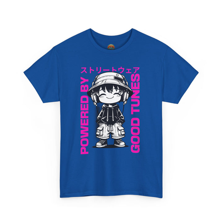 Powered by Good Tunes - Anime Unisex T-Shirt