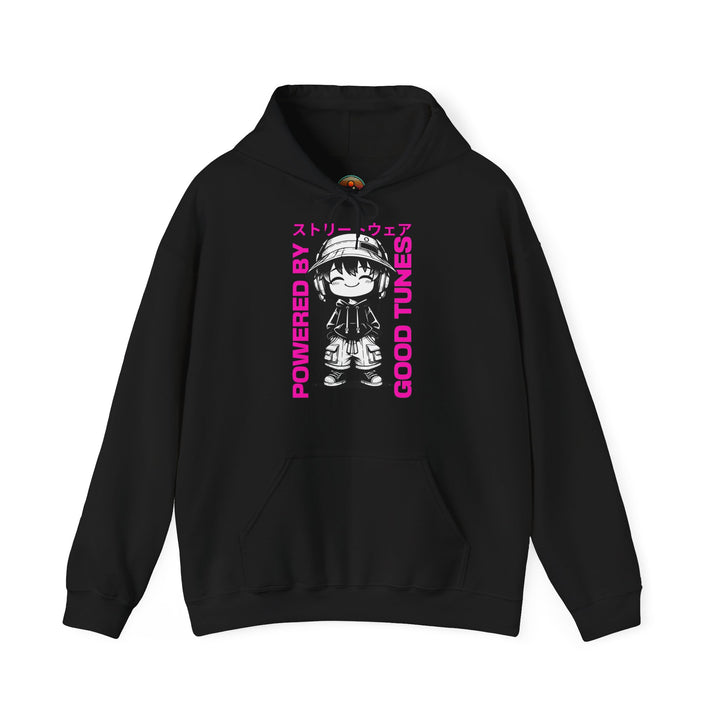 Powered by Good Tunes - Anime Unisex Hoodie