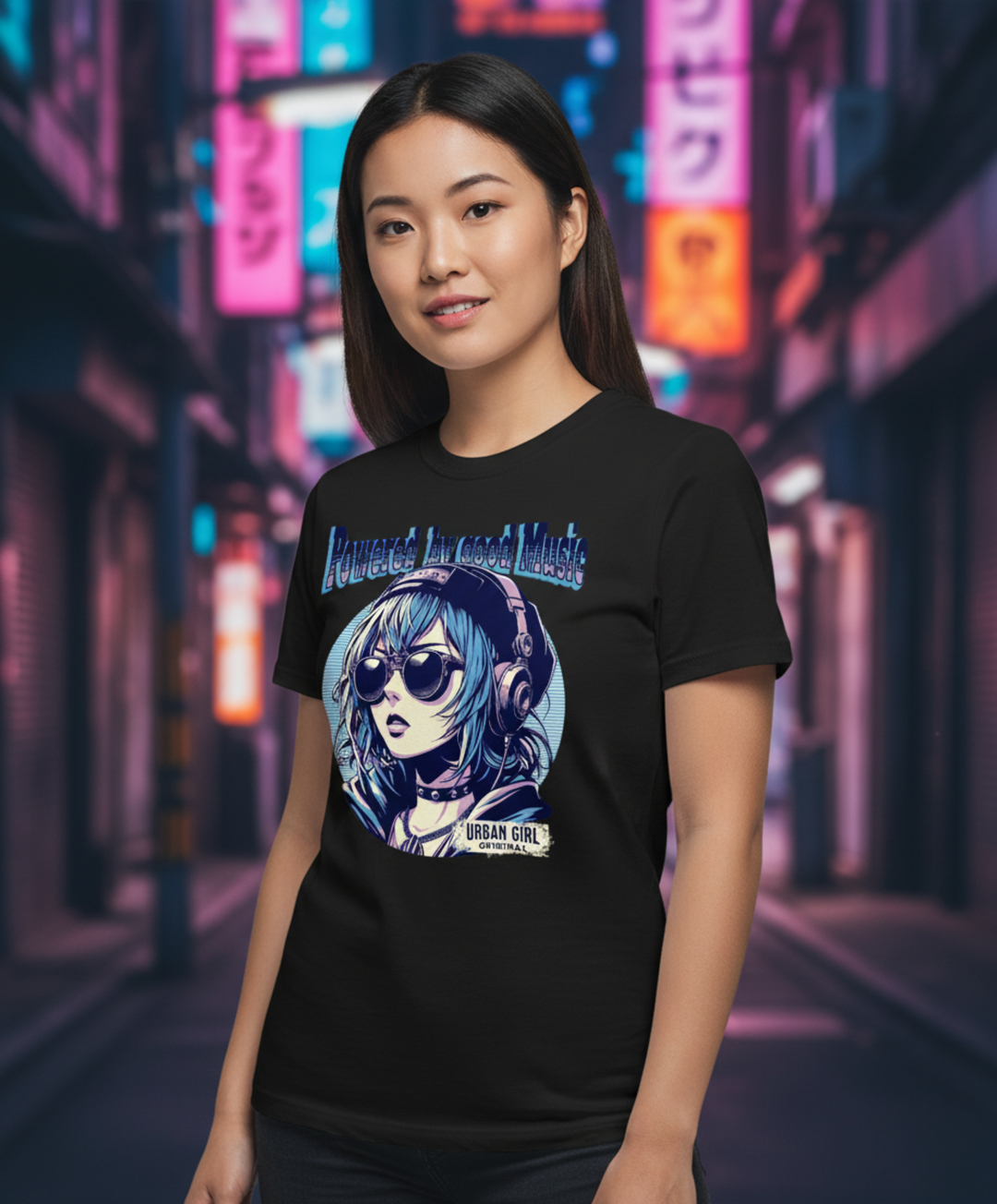 Powered by Good Tunes - 	Anime Unisex T-Shirt
