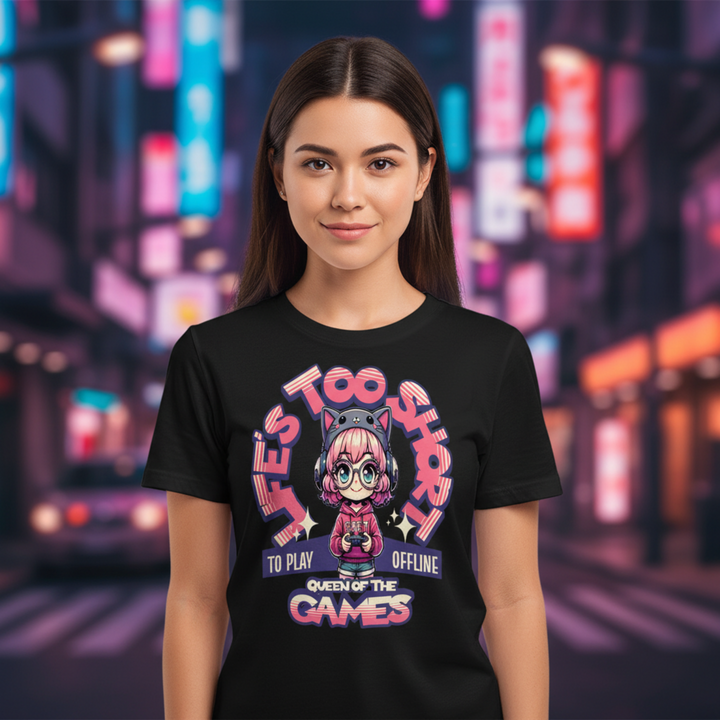 life's too short to play offline - Anime Unisex T-Shirt