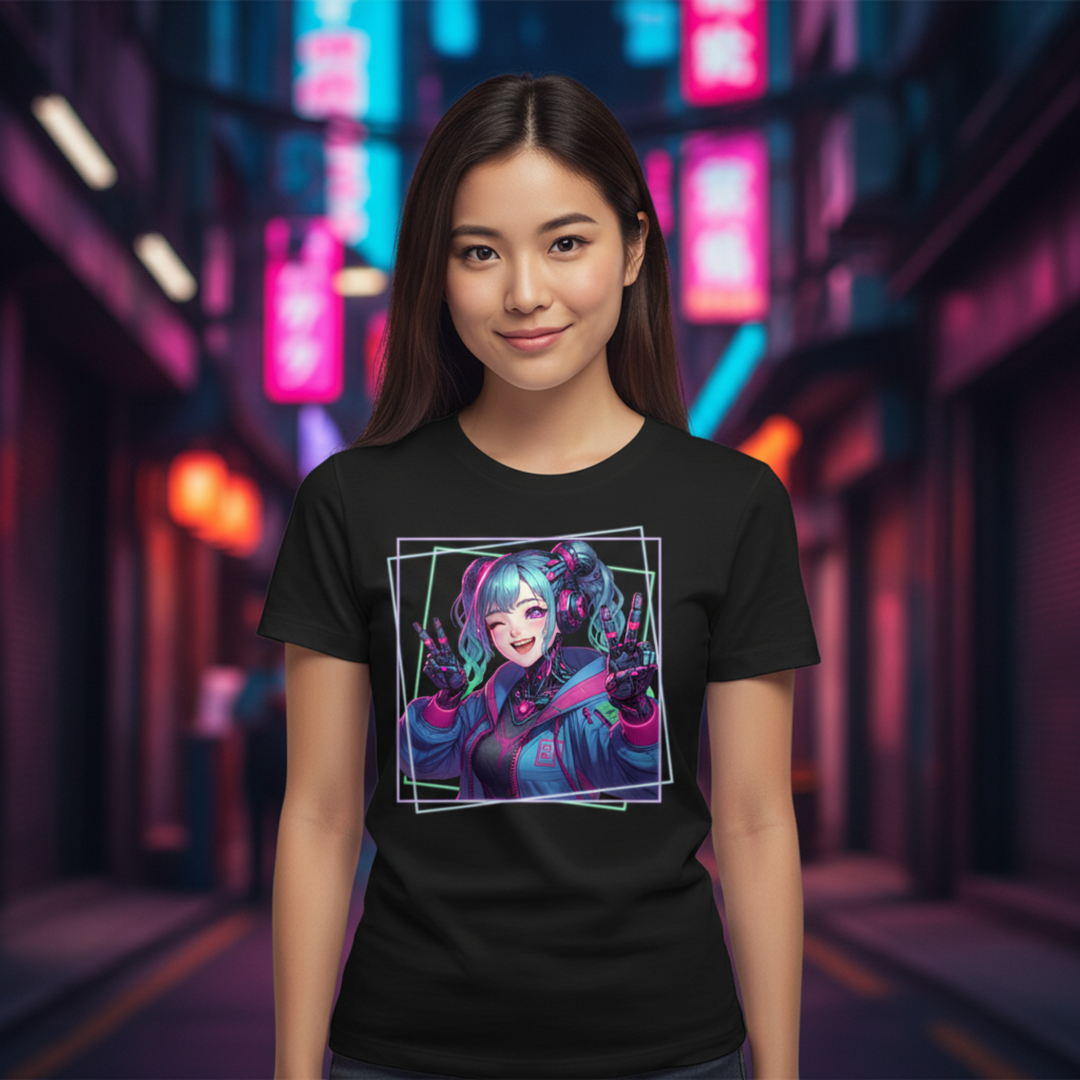Cyber Girl - Anime Unisex T-Shirt